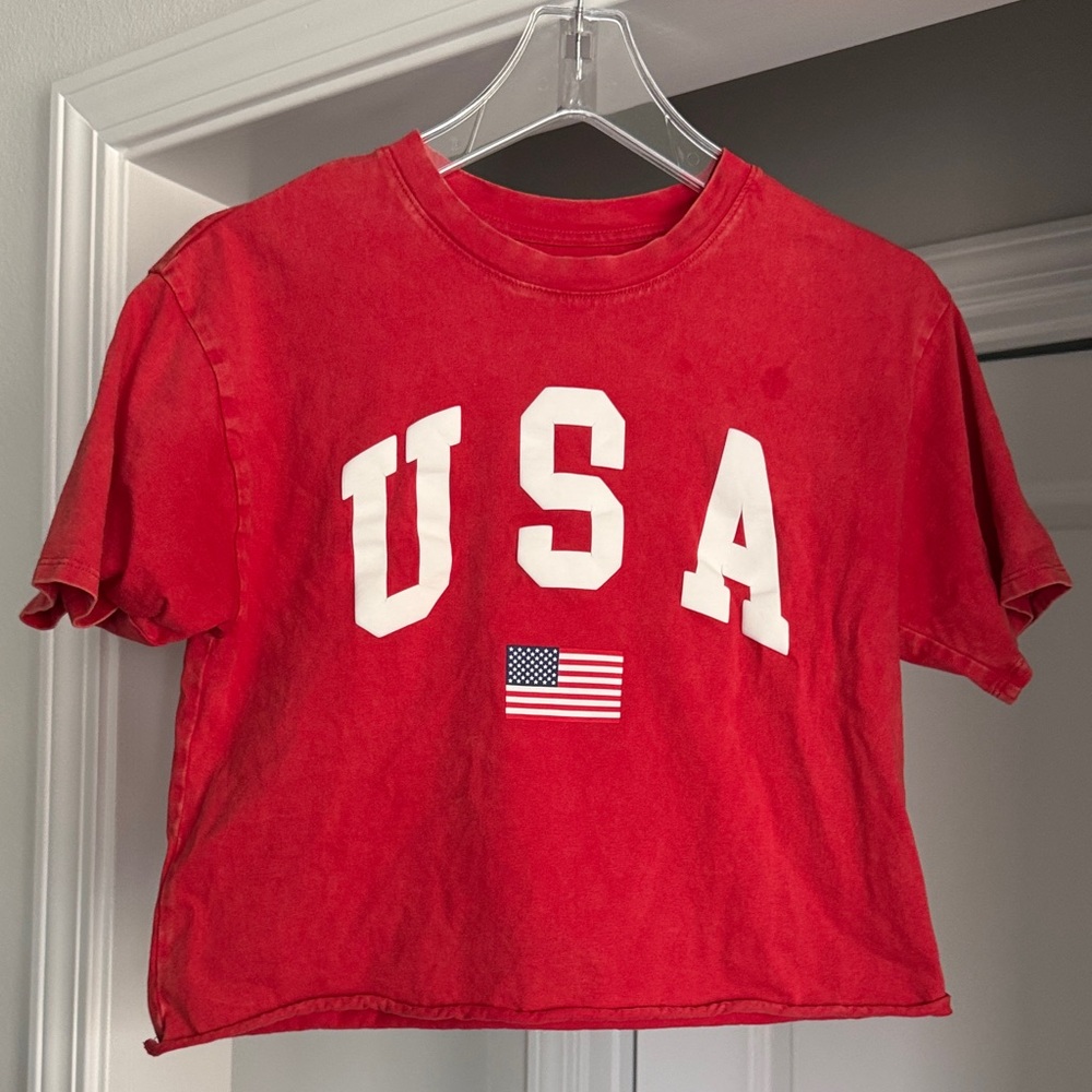 Red USA Graphic T-Shirt